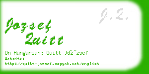 jozsef quitt business card